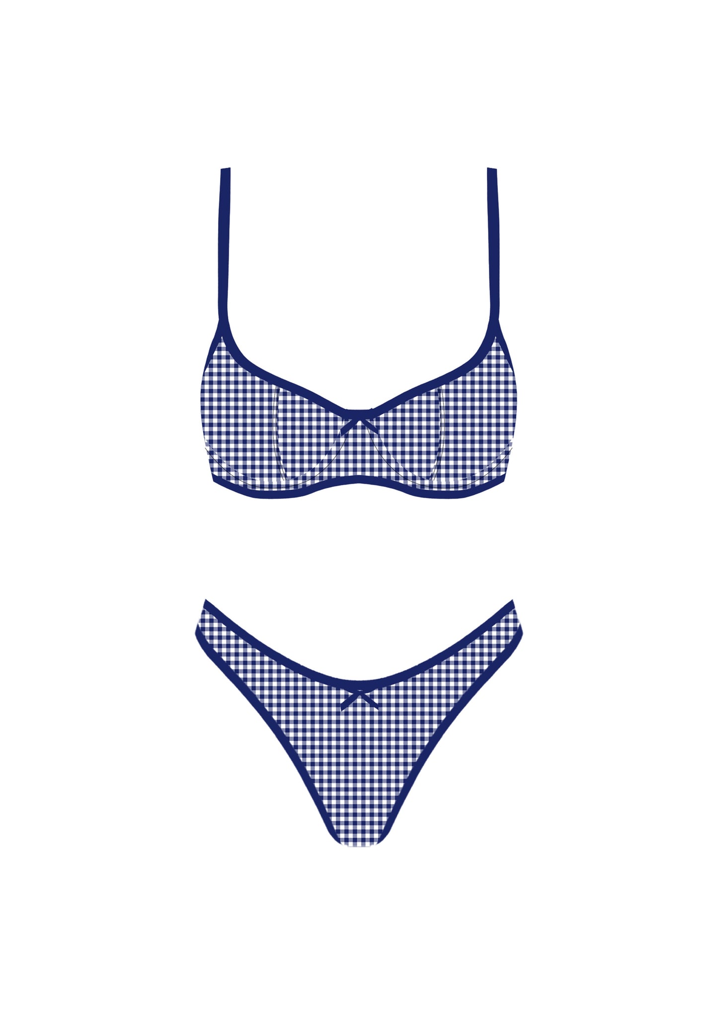 Blue checkered