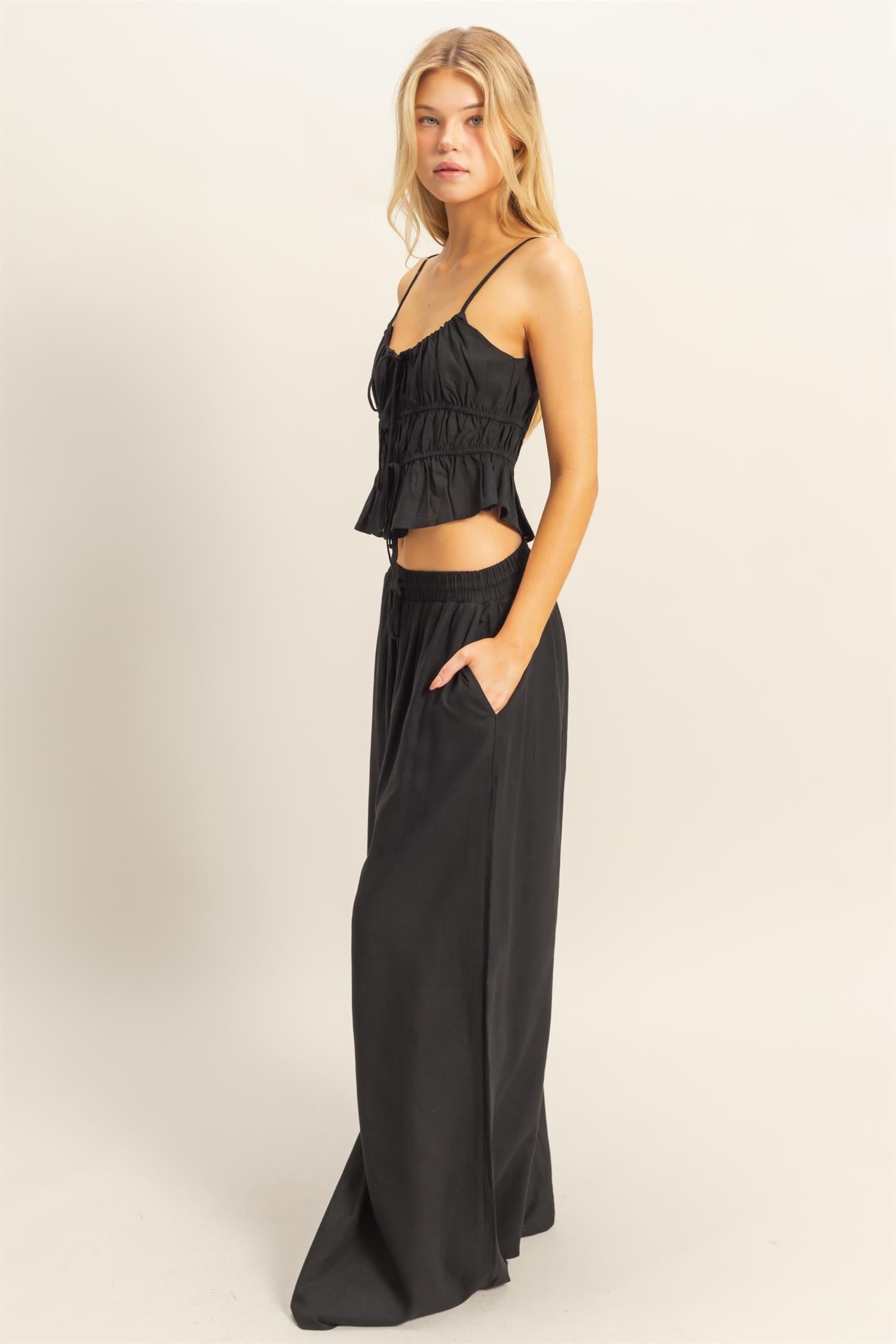 Linen set black