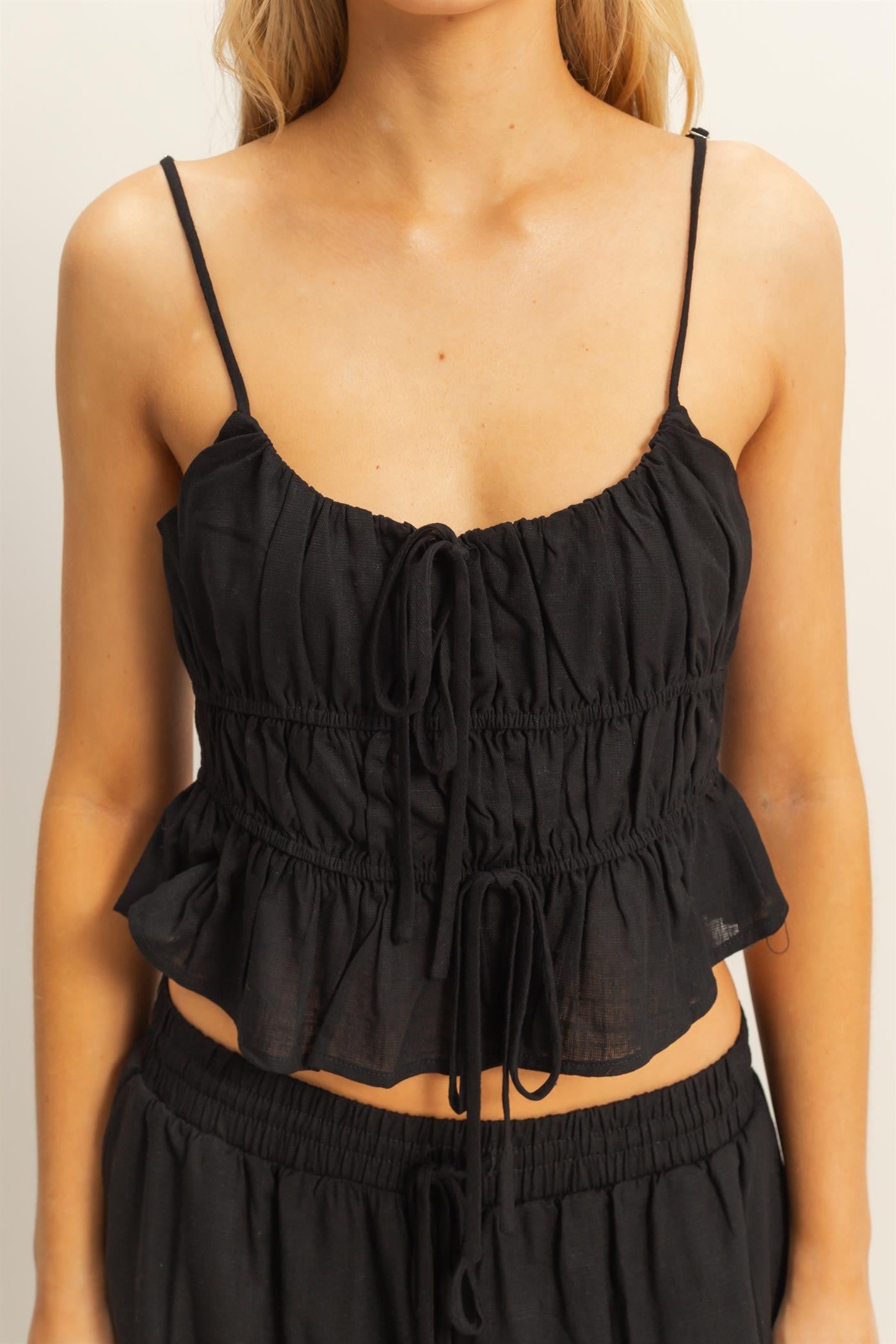 Linen set black