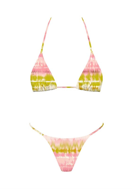 Strawberry matcha bikini & skirt set
