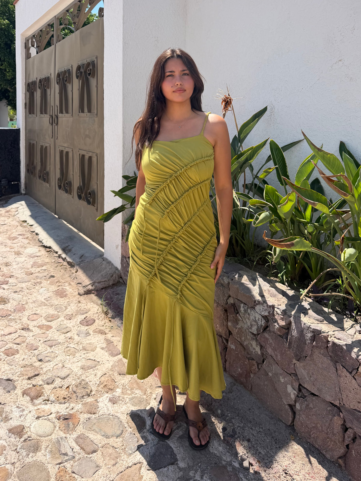 Everyday dress green