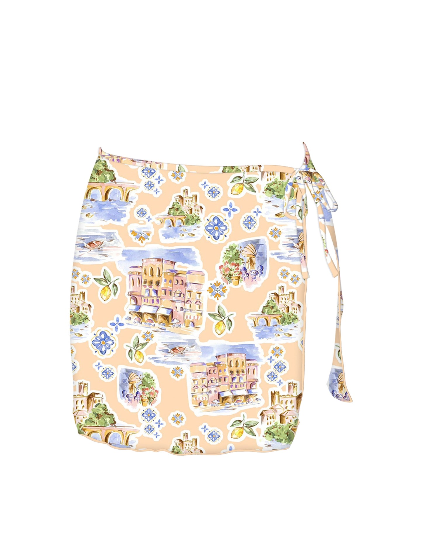 Island summer cover up skirt