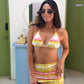 Strawberry matcha bikini & skirt set