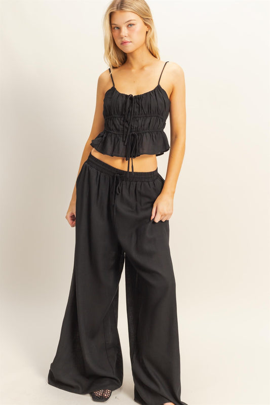 Linen set black