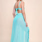 Blue coverup skirt