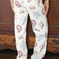 Seashell print Wide leg pants