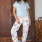 Seashell print Wide leg pants