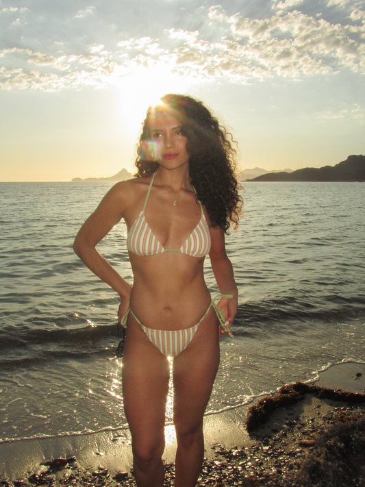 Terry set bikini & shorts