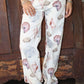 Seashell print Wide leg pants