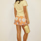 Orange Seashell print shorts