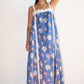 Blue Seashell print dress