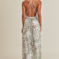 Leaf print dress