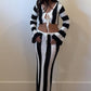 Striped crochet set