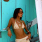 Terry set bikini & shorts