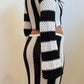 Striped crochet set