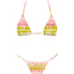 Strawberry matcha bikini & skirt set