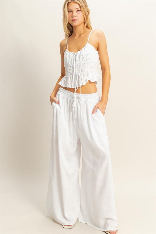 Linen set white