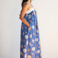 Blue Seashell print dress