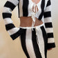 Striped crochet set