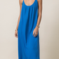 Blue Criss Cross Maxi Dress